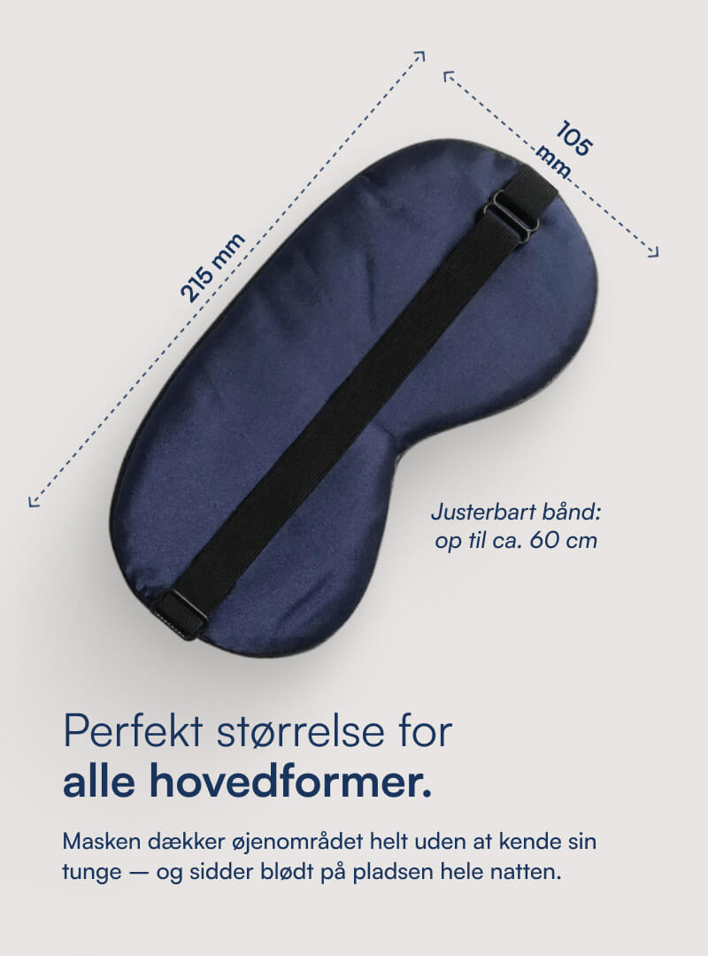 Silke Sovemaske (100% Mulberry Silke)