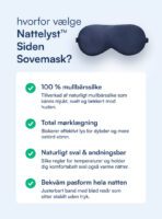 Silke Sovemaske (100% Mulberry Silke)